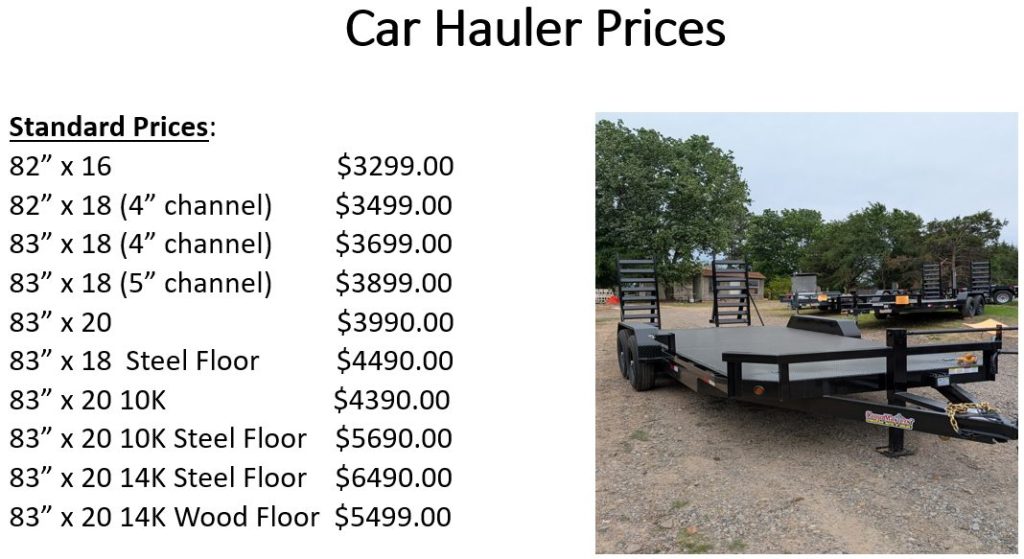 Car Hauler Price List for Web 4_30_26