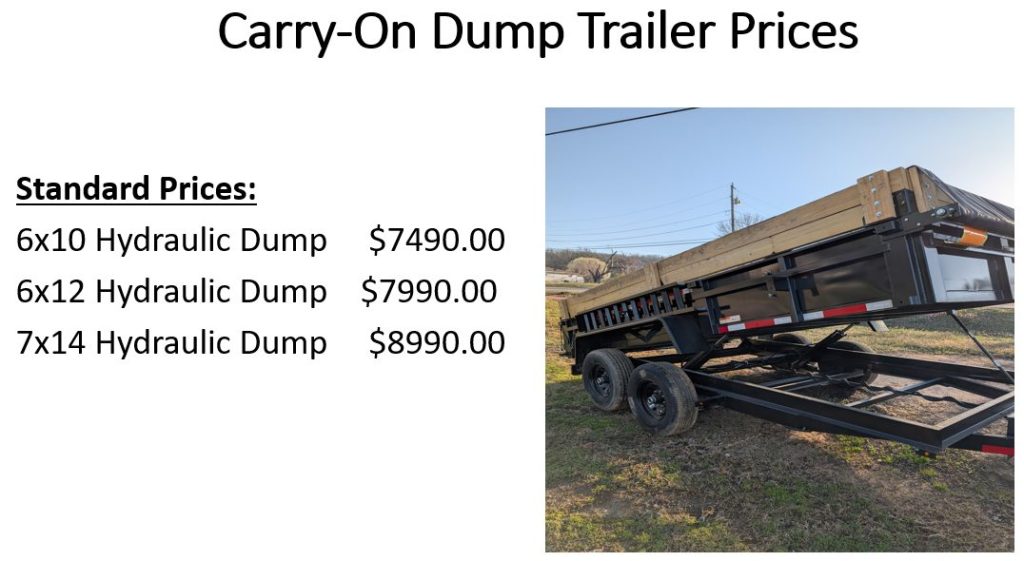 Dump Trailer Price List 4_30_26